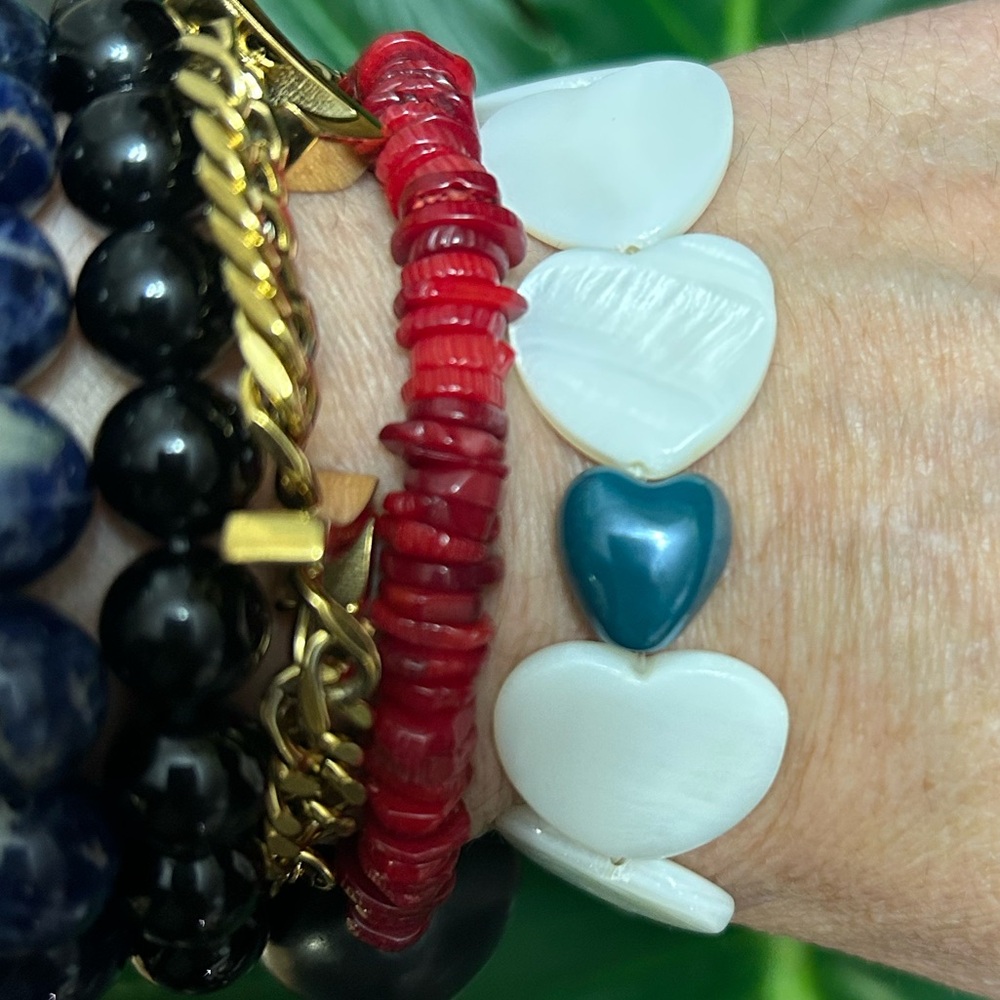 heart shaped shell bracelet🐚